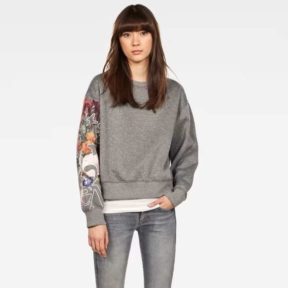 G STAR GRAPHIC 2 LOOSE CREW NECK SWEATER SMALL​​​​​​​​​​​ - Picture 1 of 12